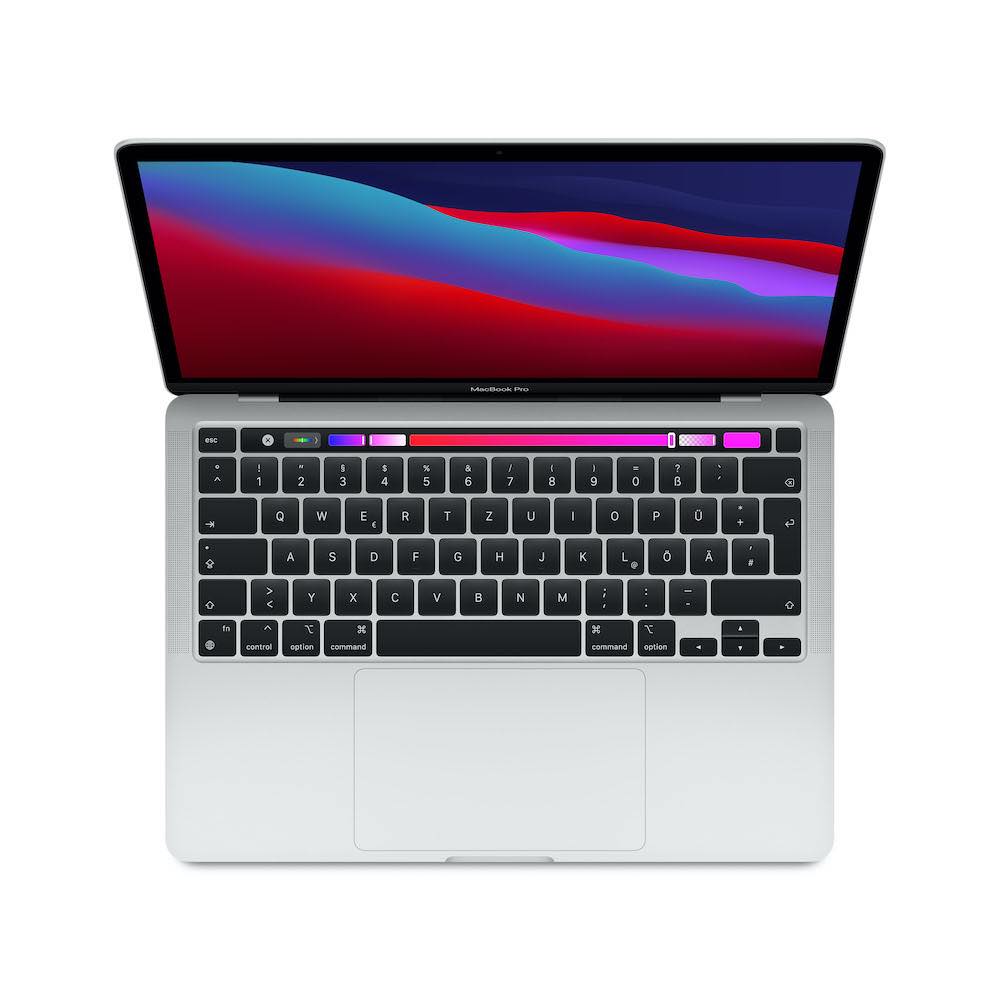 Apple MacBook Pro 13" (LATE 2020), M1, Silber, 8GB Arbeitsspeicher